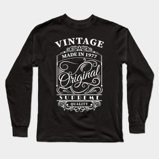 Vintage made in 1977 Long Sleeve T-Shirt